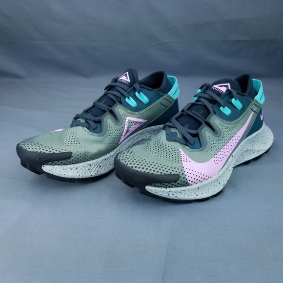 Nike Pegasus Trail 2 Women's Running Shoes CK4309 300 Green Pink Sizes 8.5-9.5 - Picture 2 of 9